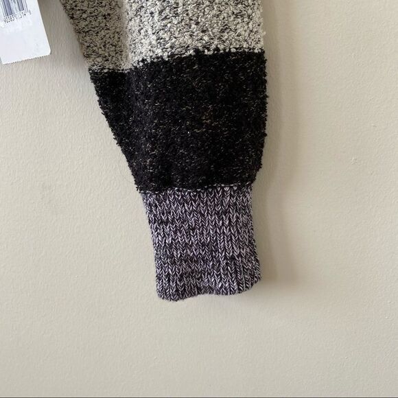 NWT-FREE People Candyland Black & Purple Sweater - Picture 8 of 11